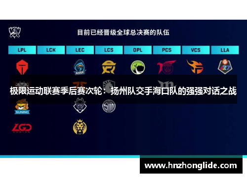 极限运动联赛季后赛次轮：扬州队交手海口队的强强对话之战